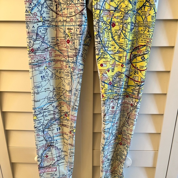 Airspace Leggings Chicago ATC Memes Women’s Medium Yoga Jogging Athleisure. - Picture 3 of 8